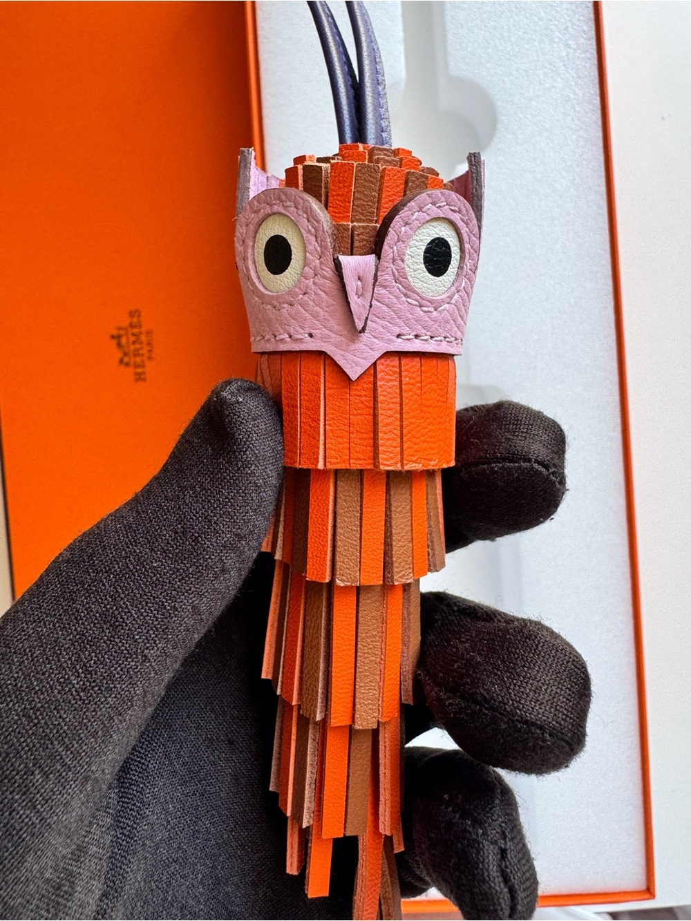 💞Authentic💞Hermes Chouette Bag Charm - BRAND NEW/ NEVER WORN - Picture 3 of 12
